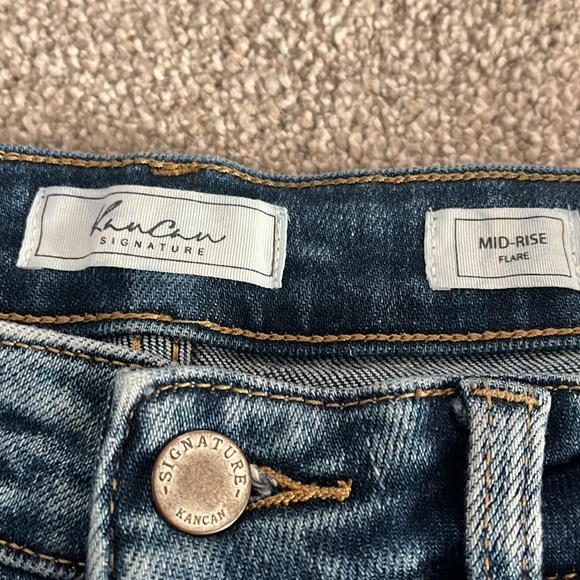 Kancan Signature mid rise distressed crop jeans, size 28. Good condition. - Picture 2 of 6